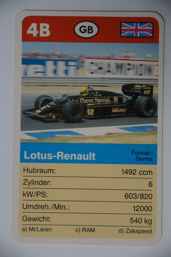 Carta ayrton senna 1987 - -,